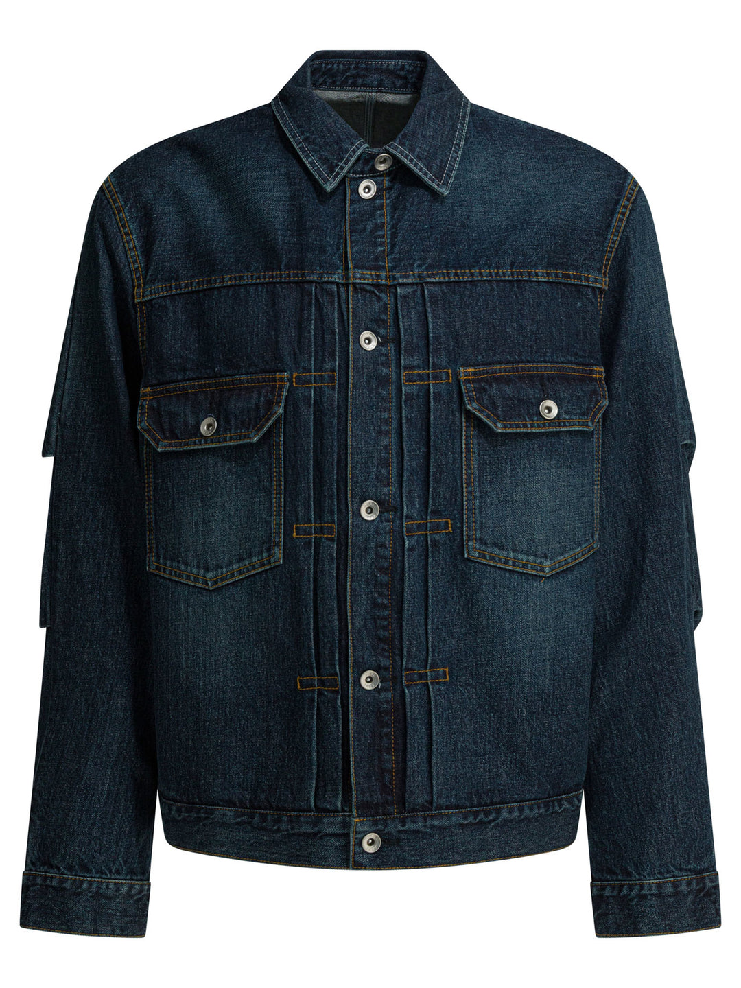 Sacai Denim Jacket Jackets and Coats - Blu | a71475c0f8c234eb2a6123222396512e0f8781b1