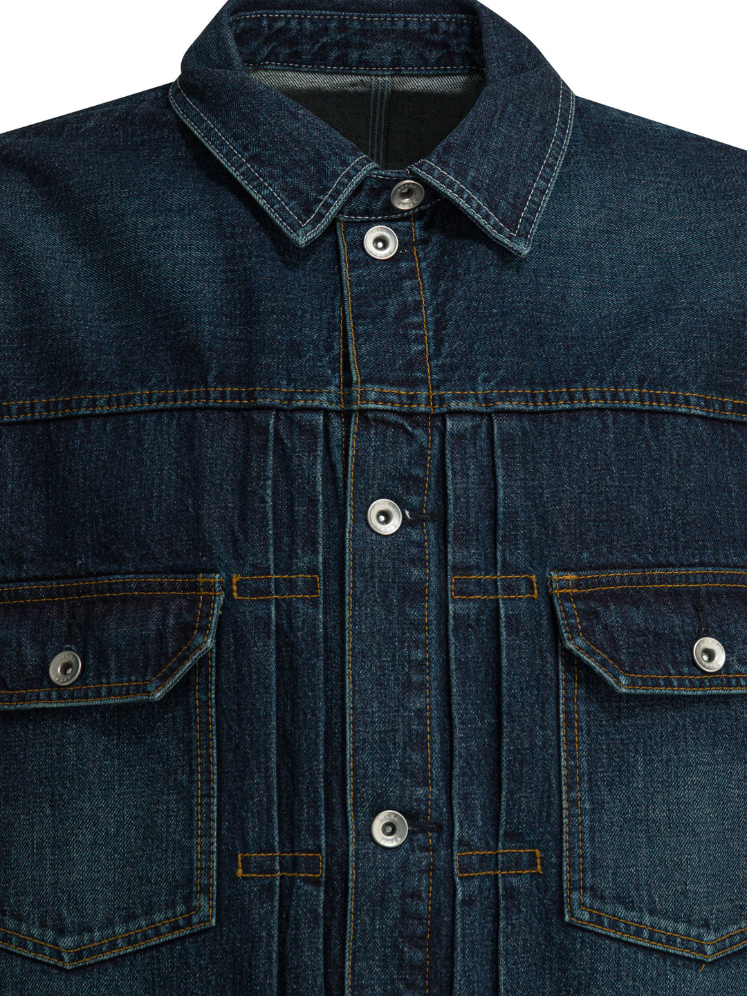 Sacai Denim Jacket Jackets and Coats - Blu | 94ab4d85e958cd85f8f8798b0f4a9e117af3c37e