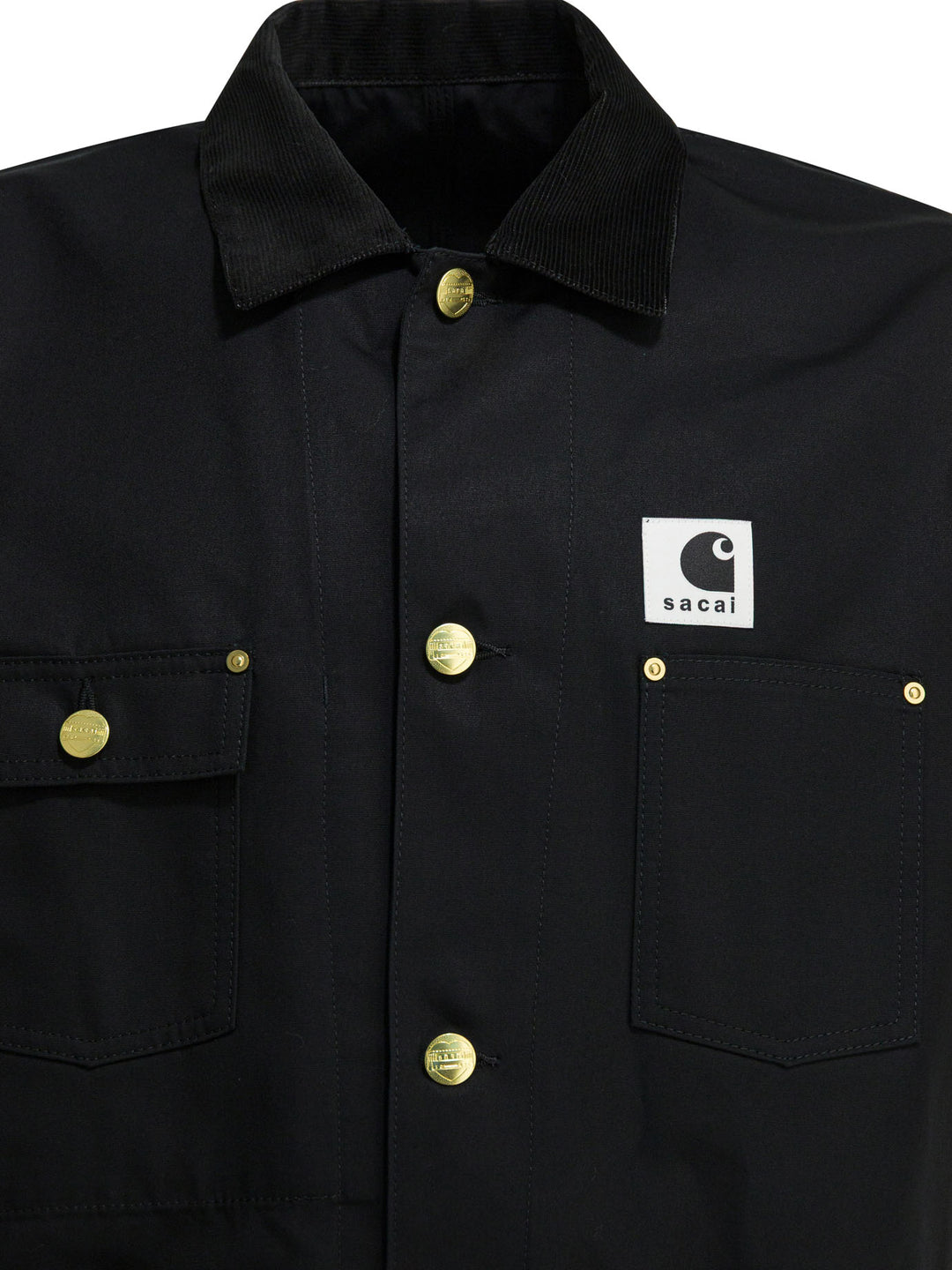 Sacai Carhartt Wip Duck Jackets and Coats - Nero | c3e167cc365737a2d794a17d410dfad7760ada4a