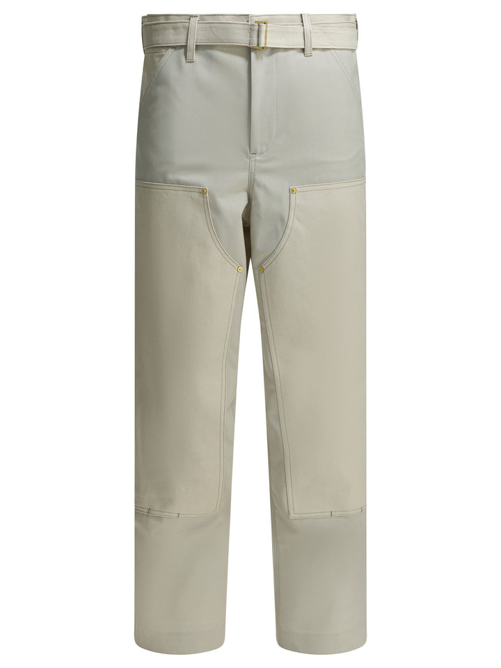 Sacai Carhartt Wip Duck Trousers - Bianco | c3cf0995518ff854b14f5e42d455eac474d81bc9