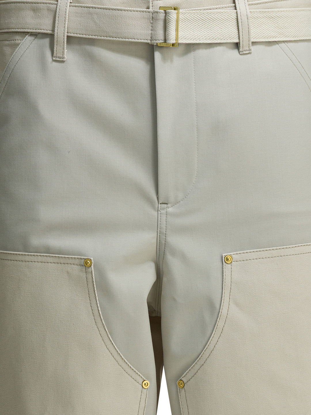 Sacai Carhartt Wip Duck Trousers - Bianco | f447a1ceb445346d7e4baa8b34c3014803aa6782