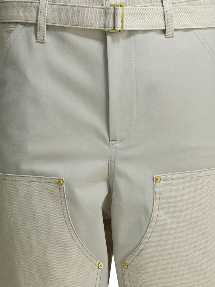 Sacai Carhartt Wip Duck Trousers - Bianco | f447a1ceb445346d7e4baa8b34c3014803aa6782
