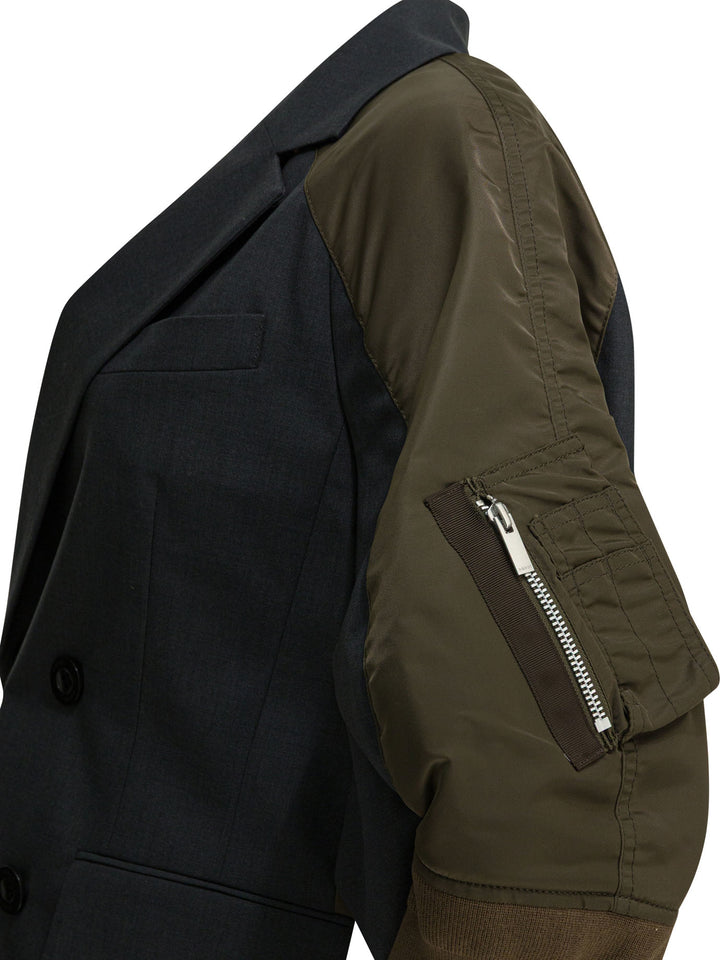 Sacai Sacai X Suiting Jackets and Coats - Grey | 70154dd101385a251ebc8b1f32595bbc47c45e33