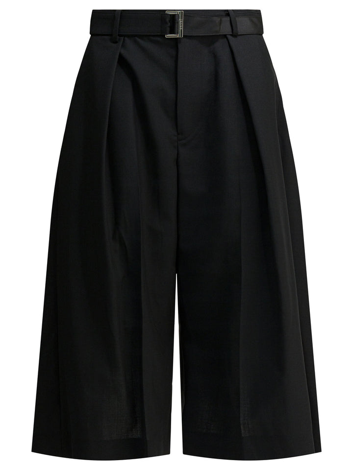 Sacai Tailored Short Pants Trousers - Nero | acb6f47303db368517c1877ff0467ee1b0d691a2