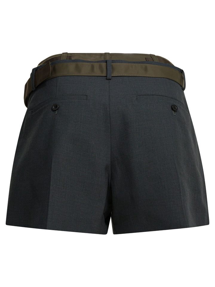Sacai Sacai X Suiting Shorts - Grey | a08e779bdd41a933a88a956ea89319243bafdbb6