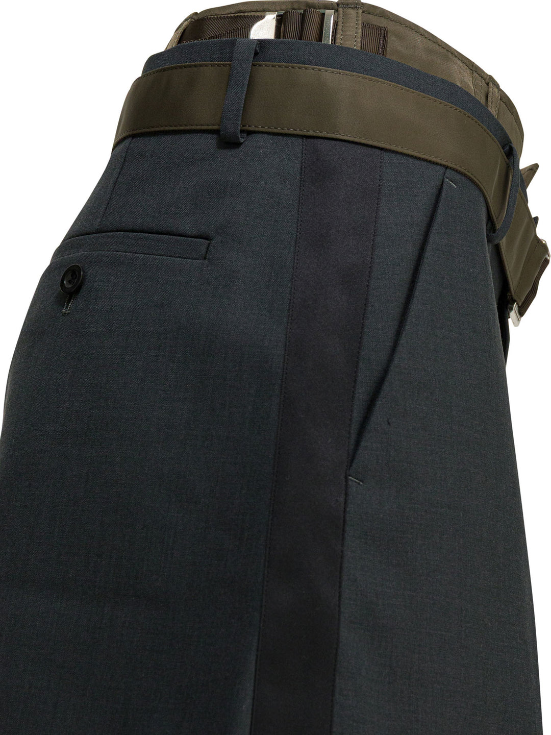 Sacai Sacai X Suiting Shorts - Grey | ff86106375c51abb5eb895fa5ca83f2768b78e1a