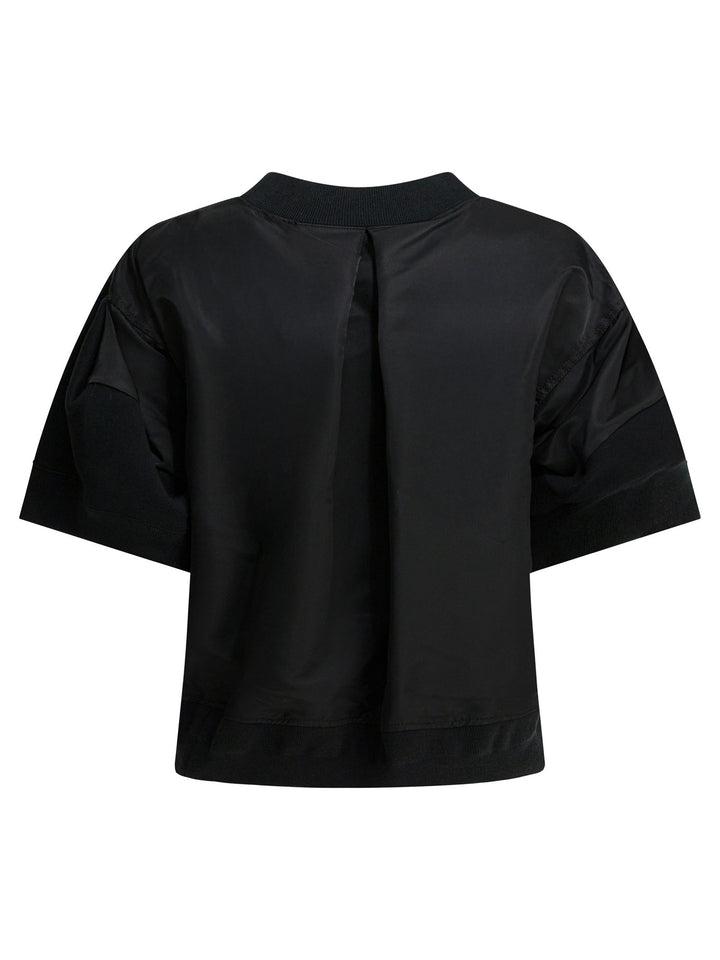 Sacai Crew-Neck T-Shirt T-shirts - Nero | c6e38f1bb1e16bd6537a15e2fe5f67c9baba7719