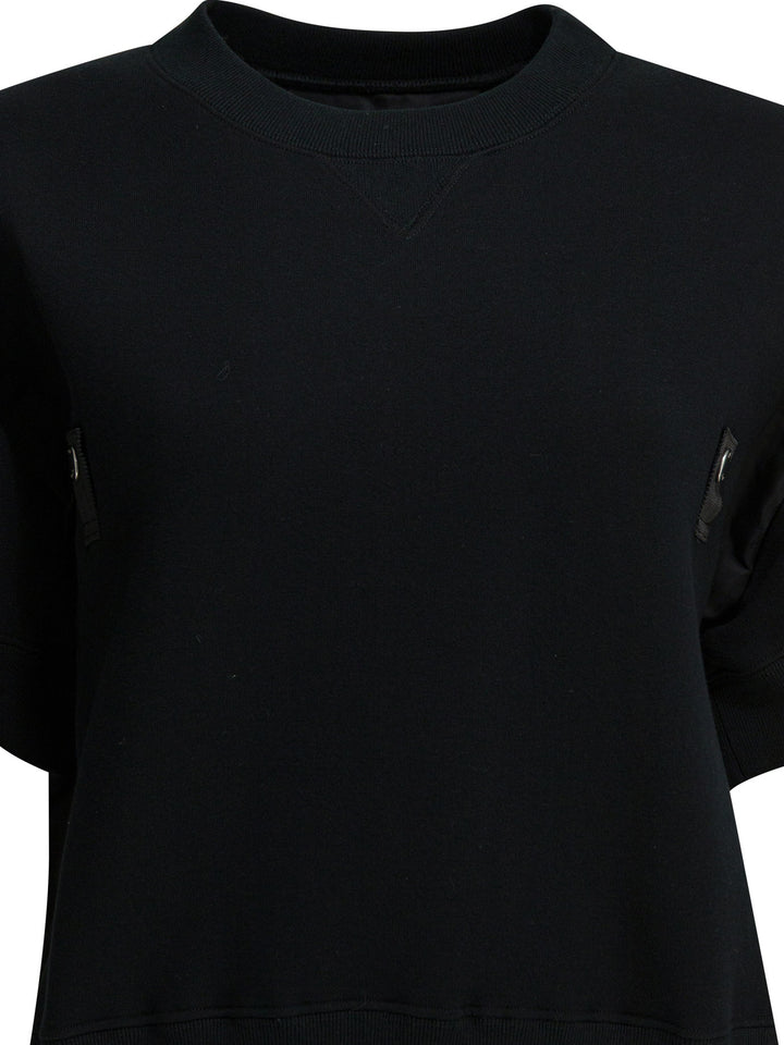 Sacai Crew-Neck T-Shirt T-shirts - Nero | 607a5ddbee5b87898255c1d0f816d580f50ec335