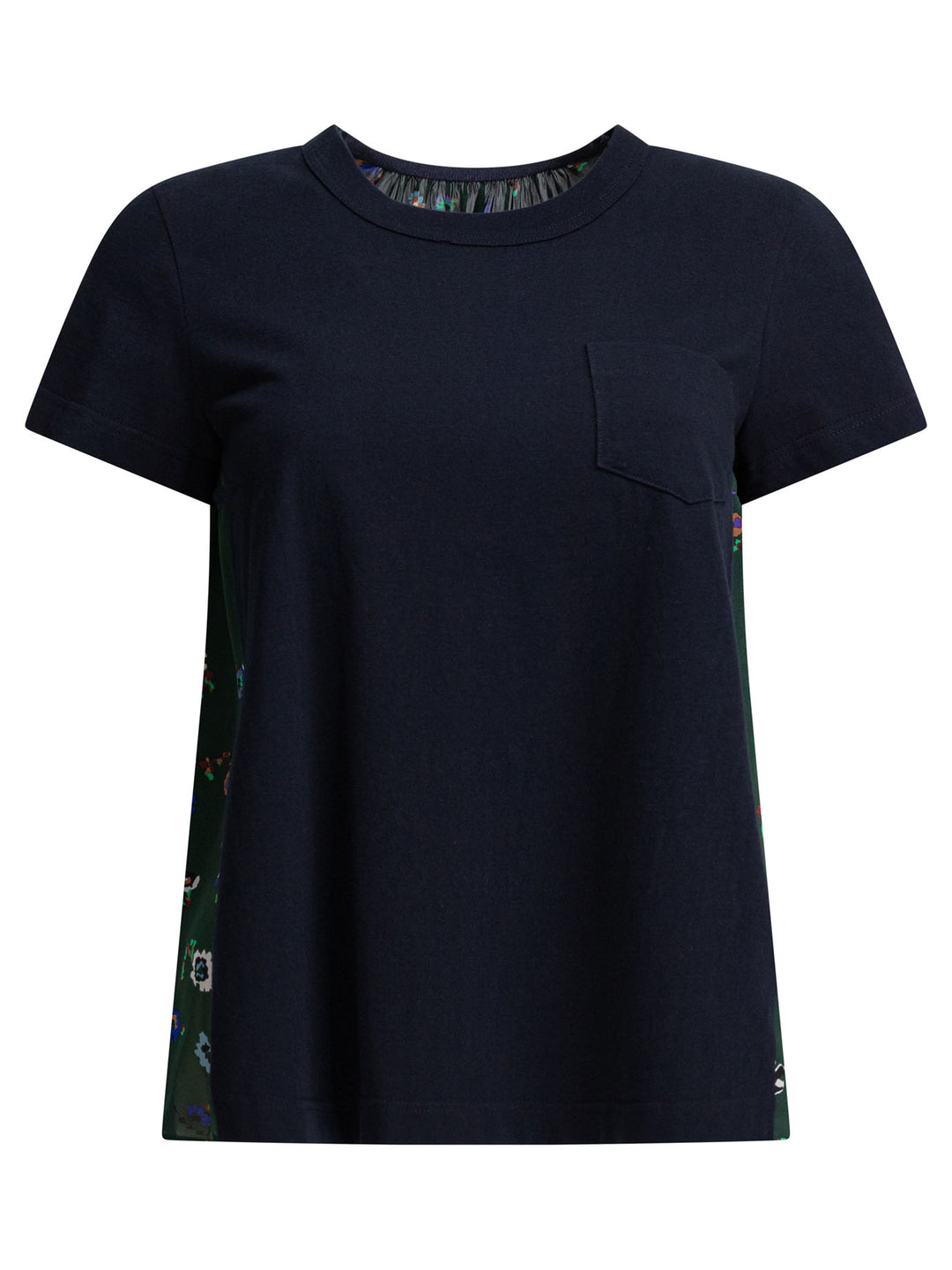 Sacai Floral Crewneck T-Shirt T-shirts - Blu | e0194eee639e78342df76405f2dffb481cf057f0
