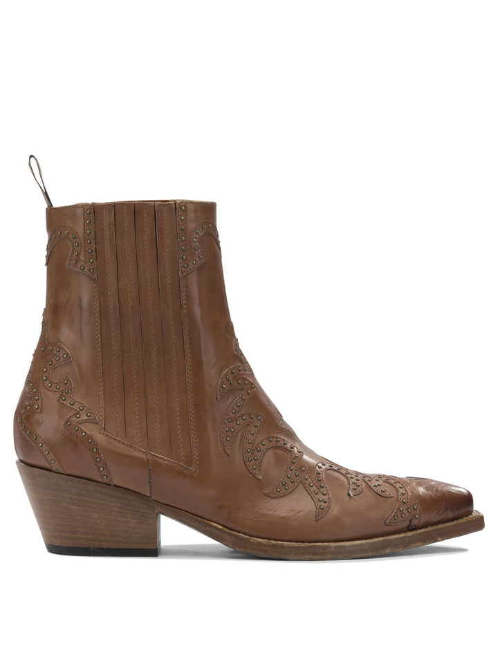 Sartore Leather Cowboy Boots Boots and Ankle Boots - Marrone | d7ea278a2d9867cb0f13ddf5f45a6eeb56dfb8de