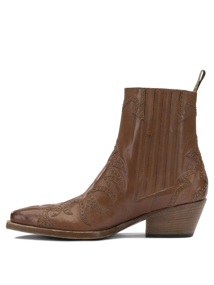Sartore Leather Cowboy Boots Boots and Ankle Boots - Marrone | 2aa15e44f40817a94995f3054882c31e0a8002c0