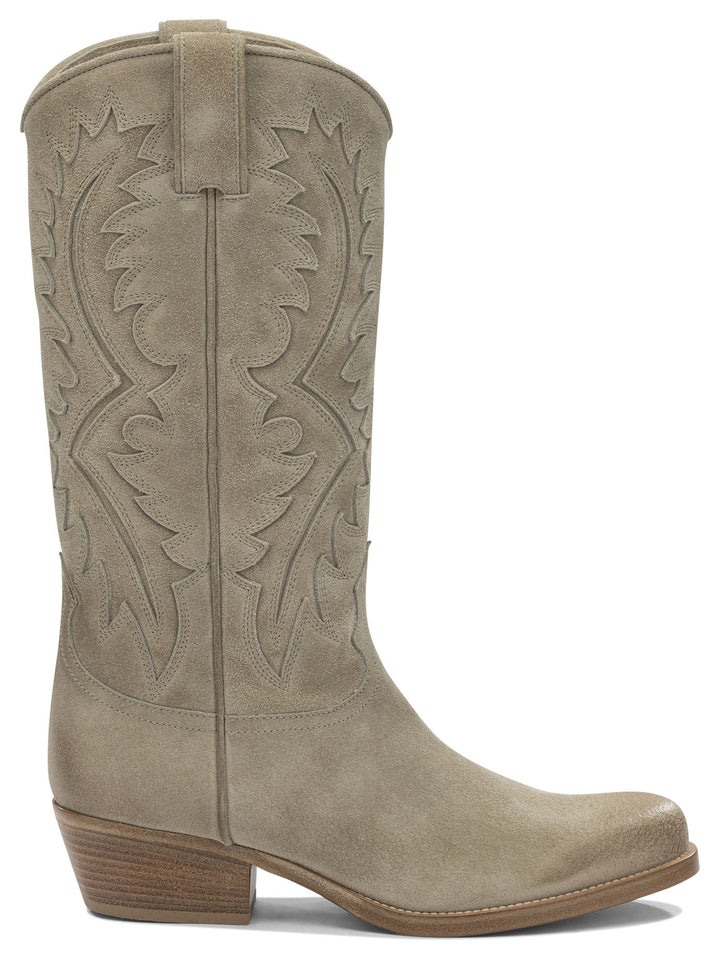 Sartore Leather Cowboy Boots Boots and Ankle Boots - Beige | 852d2cfc74ae5927a2a151364ddc52c1e553ac21