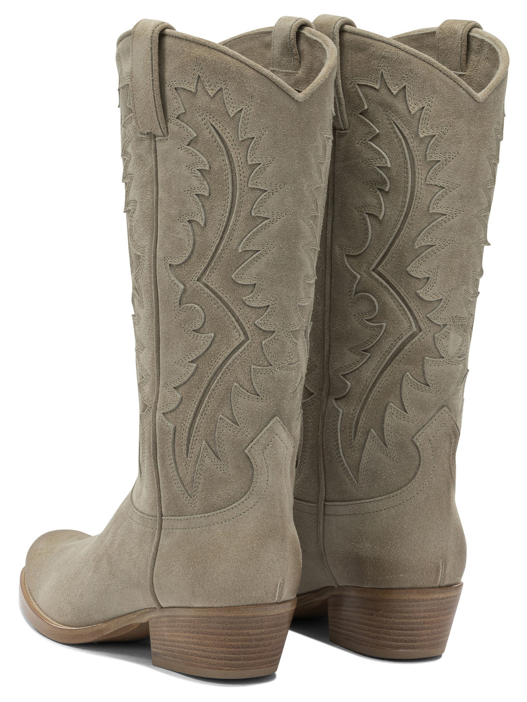 Sartore Leather Cowboy Boots Boots and Ankle Boots - Beige | 144e5ba37451b8de88aac3833b1e3e0092a86fc7