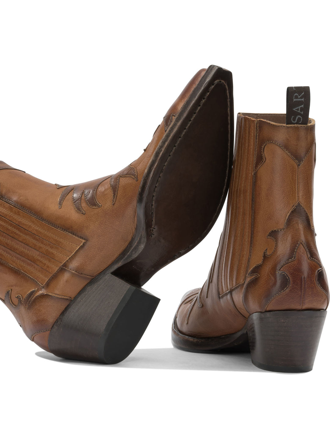 Sartore Leather Cowboy Boots Boots and Ankle Boots - Marrone | 1d972d43bd6ebb4385b1319a35a07aa06ccd4ae3