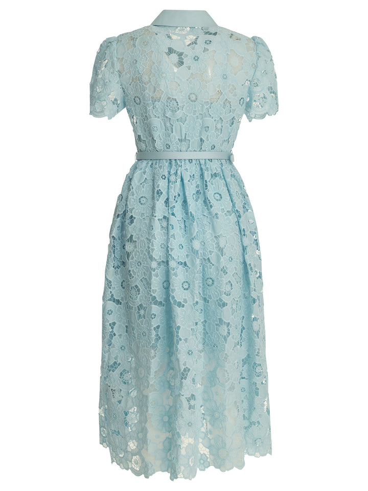 Self-Portrait Lace Midi Dress Abiti - Light blue | bc9ff74f81a778d2f91977a81f5a26a6f76c11fc