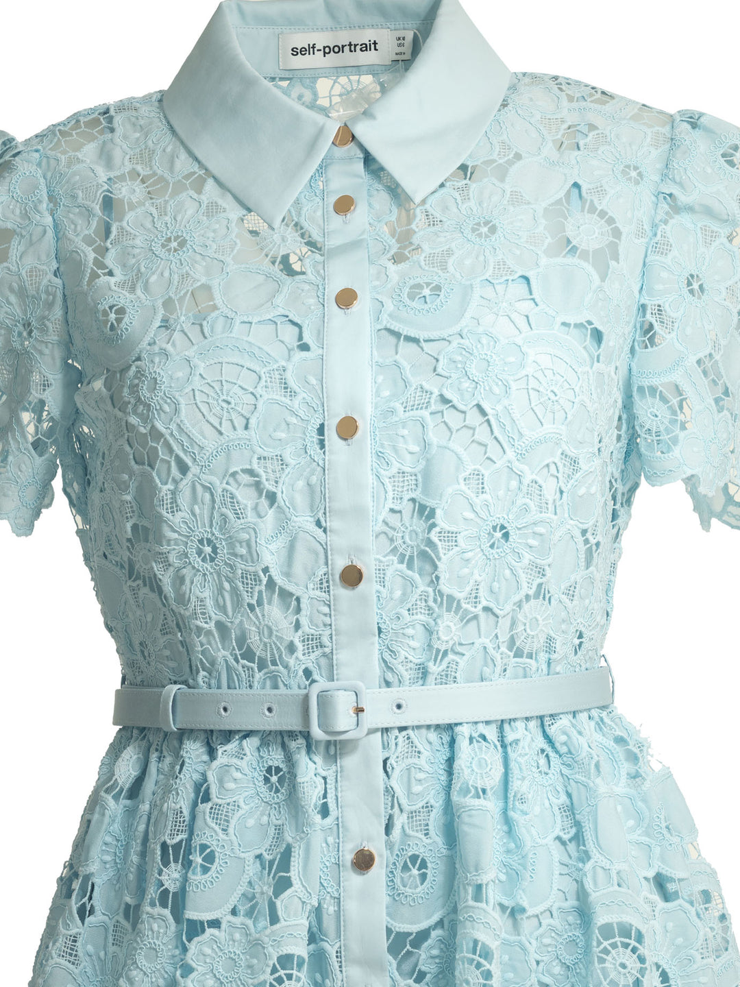 Self-Portrait Lace Midi Dress Abiti - Light blue | 9b3941357317c2bffa682222b7865c9ecbd0a27c