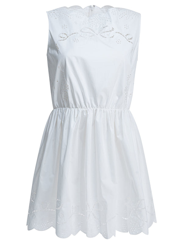 Short Flared Dress Abiti Bianco