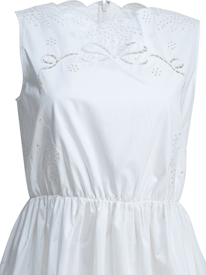 Self-Portrait Short Flared Dress Abiti - Bianco | 954727009833b9cd3755a1b64cb7fb55b14d7103