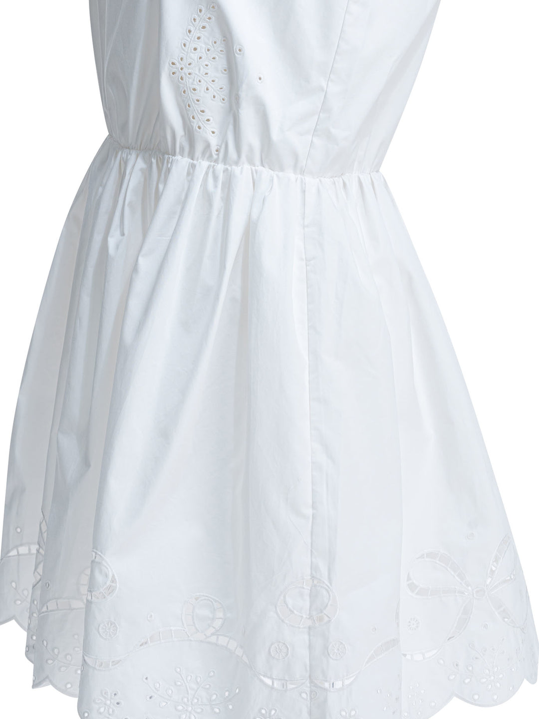 Self-Portrait Short Flared Dress Abiti - Bianco | 50c68ab03e511d9391aaa658bdc111d124cacf6b