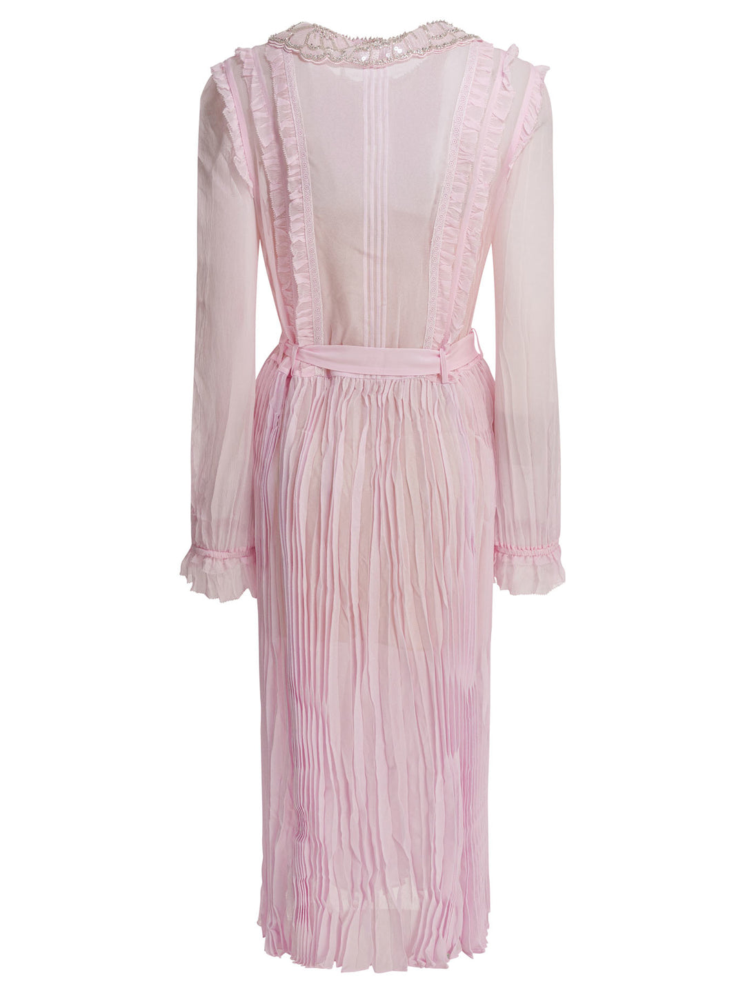 Self-Portrait Pleated Georgette Midi Dress Abiti - Rosa | 0d1c66d3e1c07b837b0551354eb4cdd6c52996fe