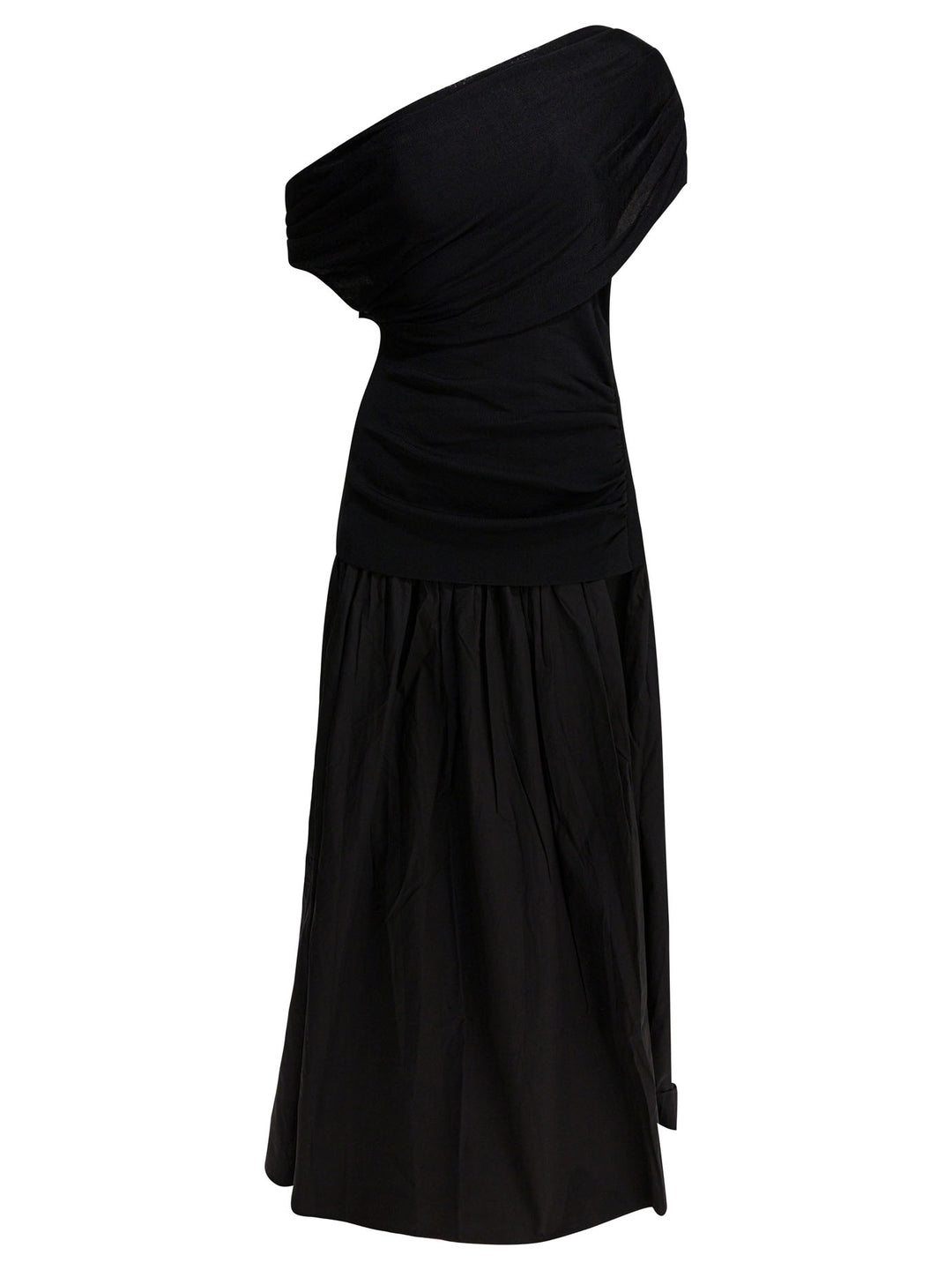 Self-Portrait Draped Midi Dress Abiti - Nero | 29201022f5bfff1c452ced1b2ff8c0def8de2db8