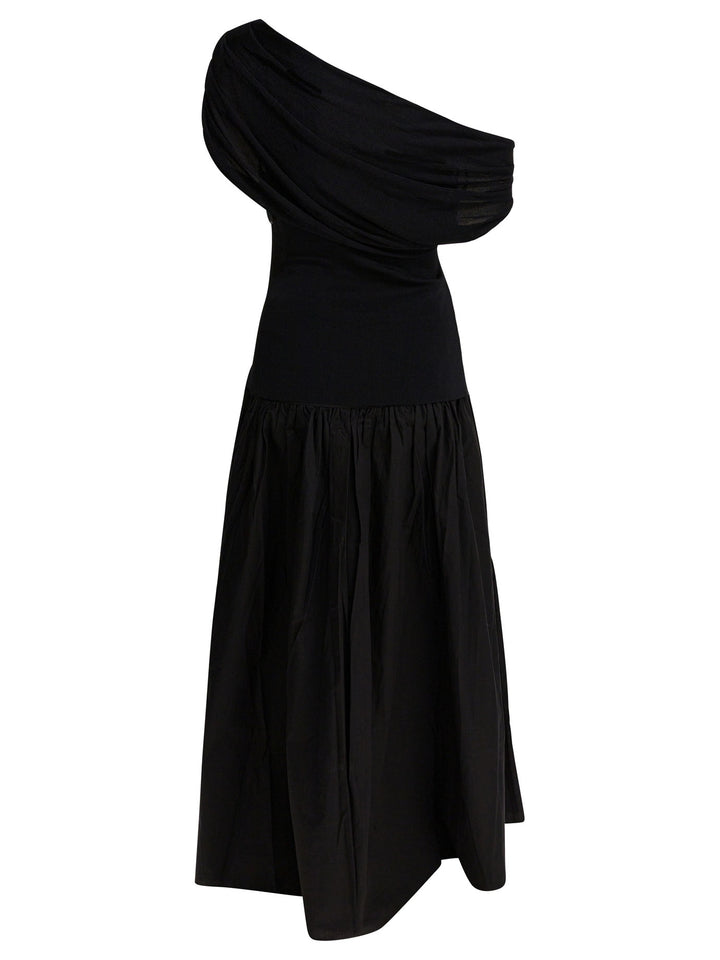 Self-Portrait Draped Midi Dress Abiti - Nero | 5c692b782d0cad44c5a6bfadea7e81e6409a2b65