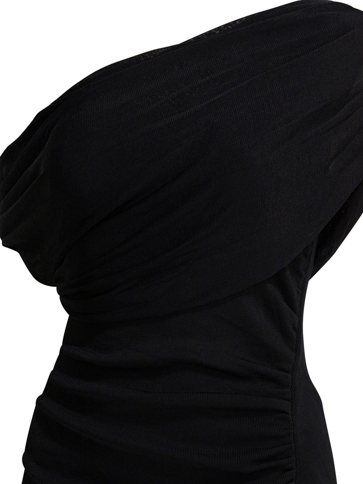 Self-Portrait Draped Midi Dress Abiti - Nero | 0a5c78c57effcdf1cc023c93487ead968838897e