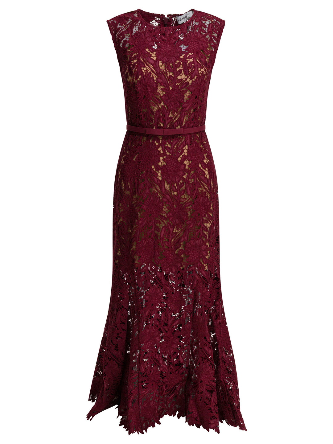 Self-Portrait Lace Sheath Midi Dress Abiti - Rosso | 3d7eb062325b9544157d6e566ee85f5ea1f7c6e5