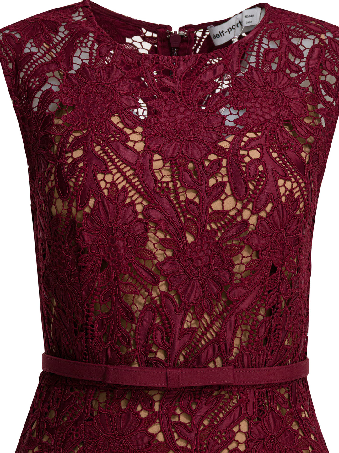 Self-Portrait Lace Sheath Midi Dress Abiti - Rosso | 02a09517cd3191c13ef4729cd2046407b9940282