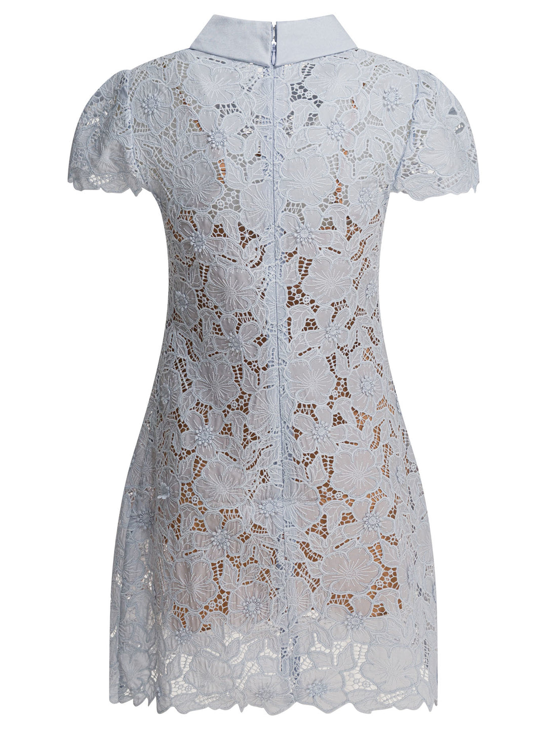 Self-Portrait Short Lace Dress Abiti - Light blue | b0b4e72dd06a57acb2020c8110a6754f397adba0