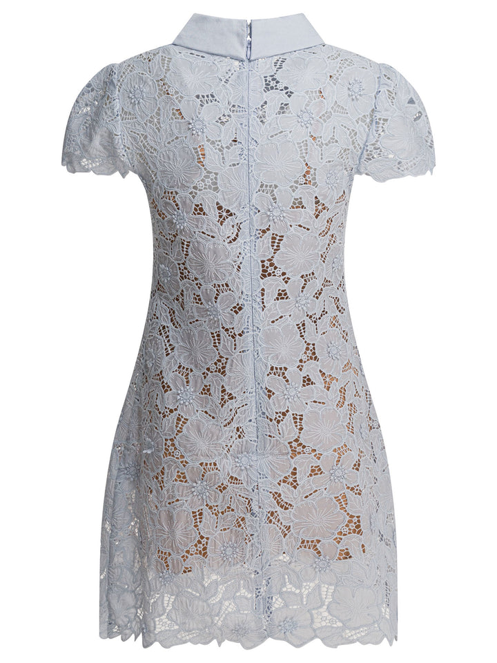 Self-Portrait Short Lace Dress Abiti - Light blue | b0b4e72dd06a57acb2020c8110a6754f397adba0