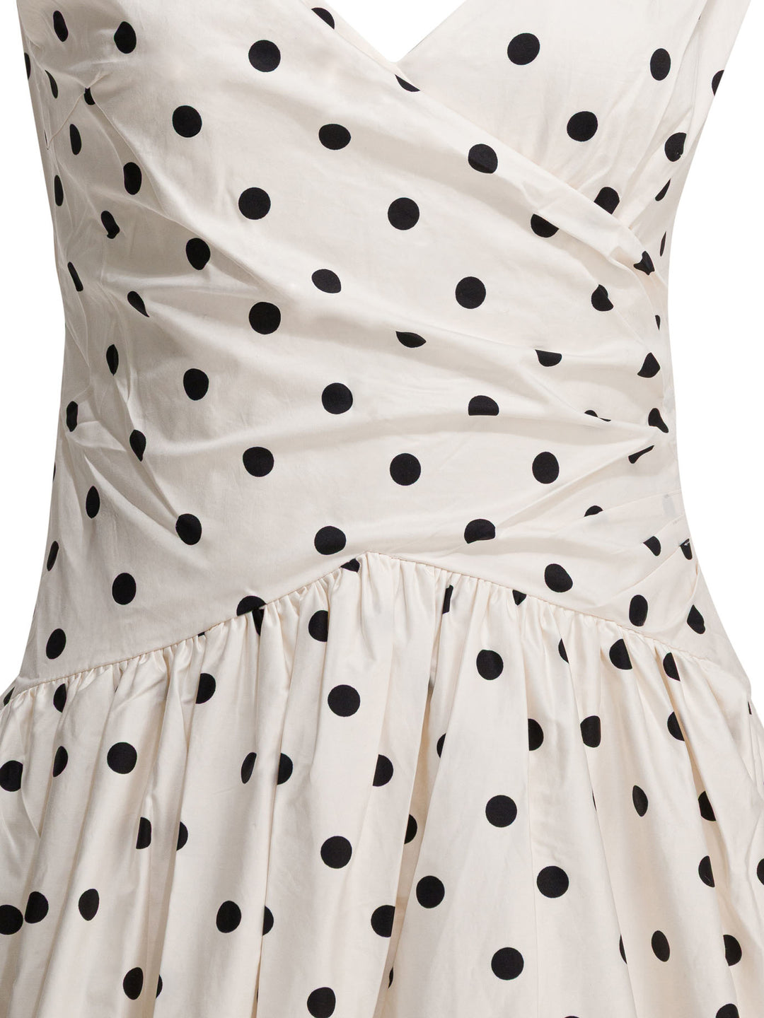 Self-Portrait Polka Dot Flared Midi Dress Abiti - Bianco | 6d659c7643702894f8bb4d6a471e165ff08be0fa