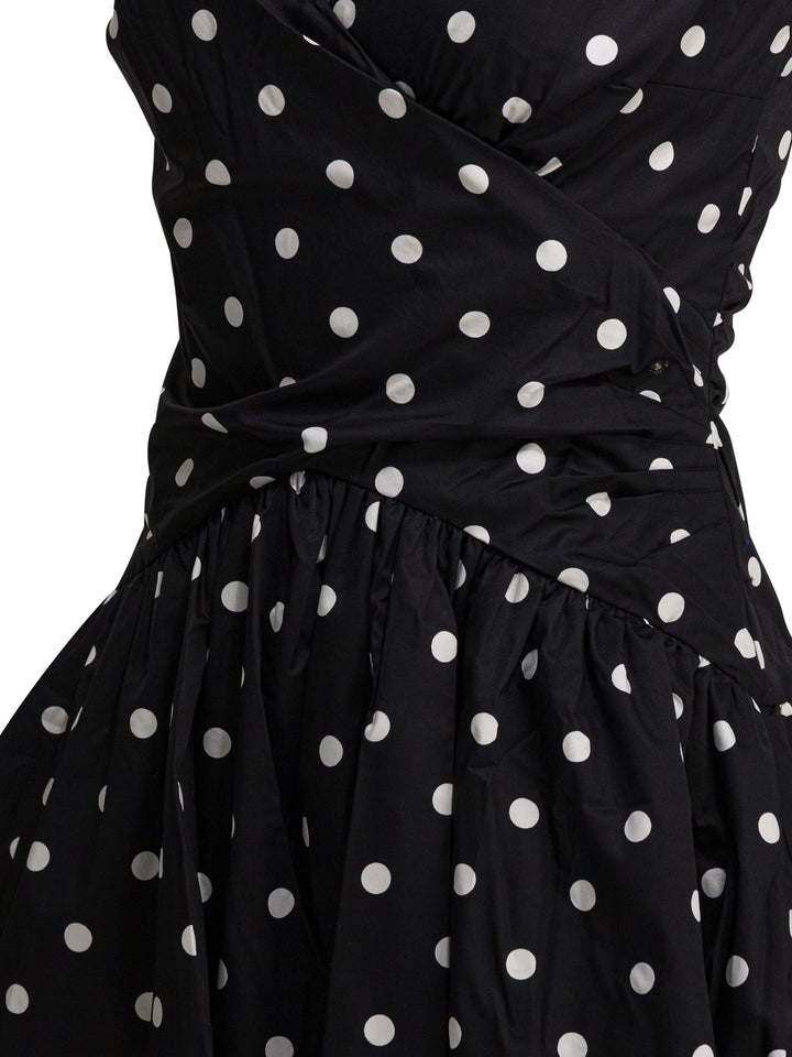 Self-Portrait Polka Dot Flared Dress Abiti - Nero | f3cead797f10e28f2876c33471f5107f7a47781f