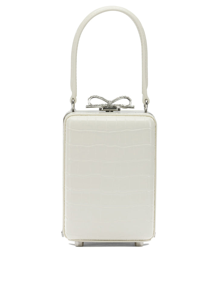 Self-Portrait Leather Mini Handbag Handbags - Bianco | 168c088aeec2822347aca8cd775f077e9d5e8862