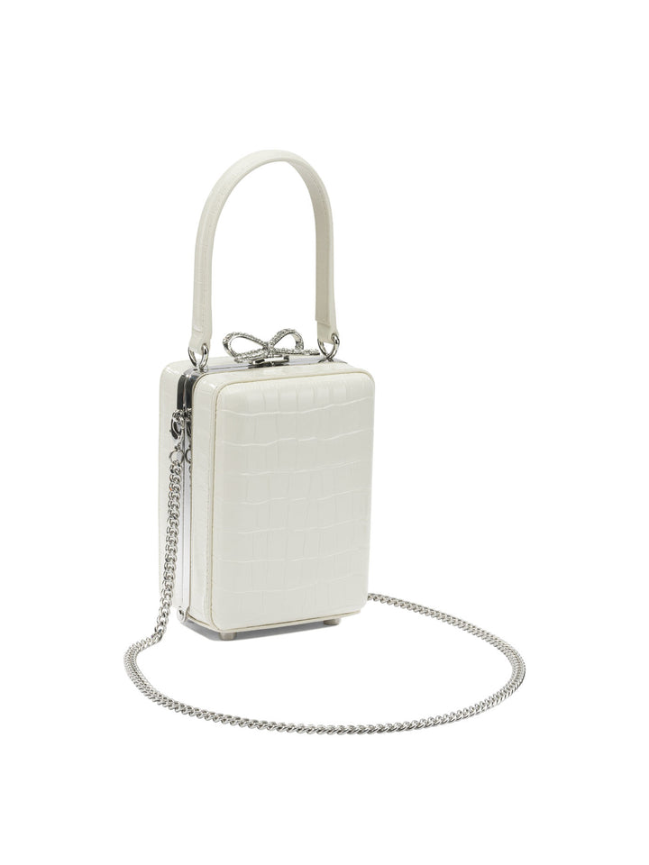 Self-Portrait Leather Mini Handbag Handbags - Bianco | 20d6ab662ffa2695e1c0a9407d1aa360e78d5f2d