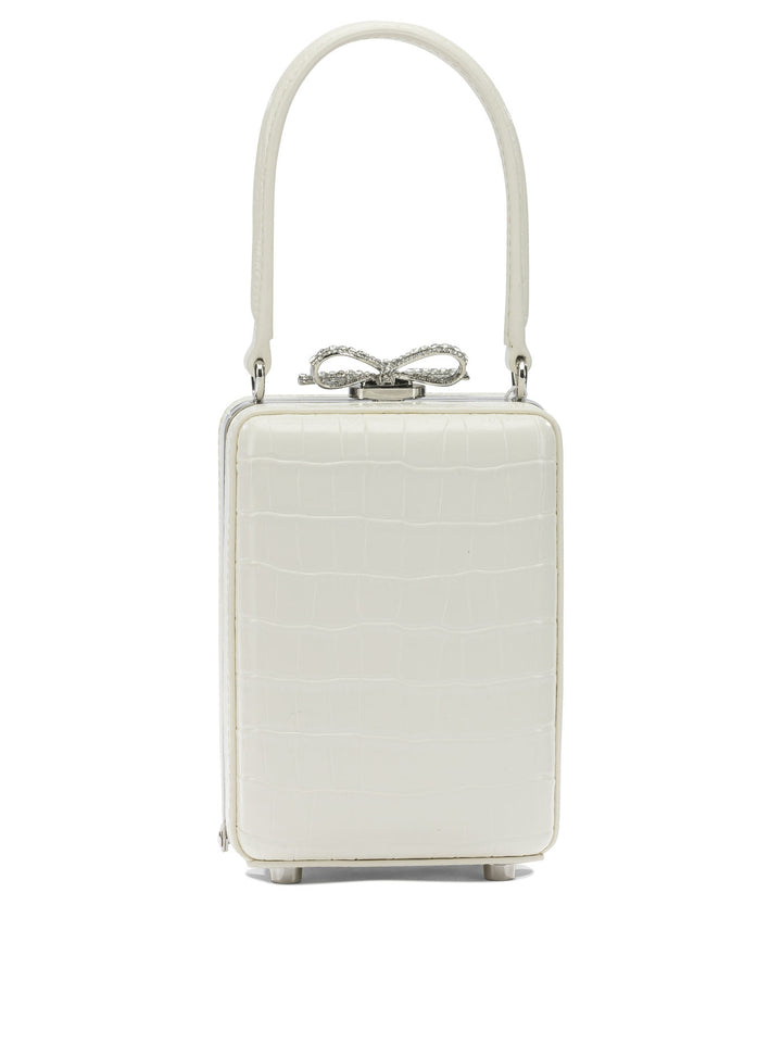 Self-Portrait Leather Mini Handbag Handbags - Bianco | 092cb046503508a2c0da5fdf075eb84cee4851e9
