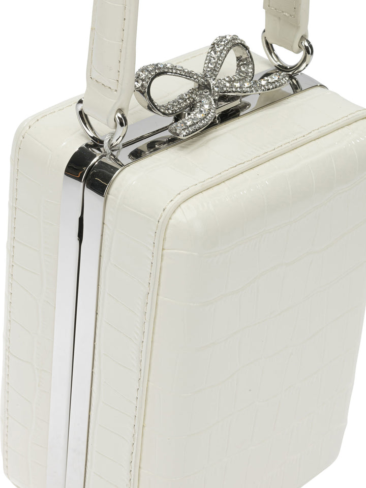 Self-Portrait Leather Mini Handbag Handbags - Bianco | 55090da546a1891927313427f8e5d0df7be65226