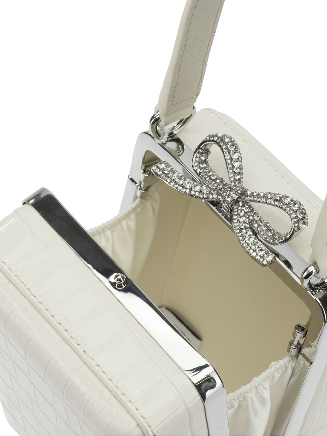 Self-Portrait Leather Mini Handbag Handbags - Bianco | d490de7aeb5f46fa3fc16df1579022f27e8cd1b1