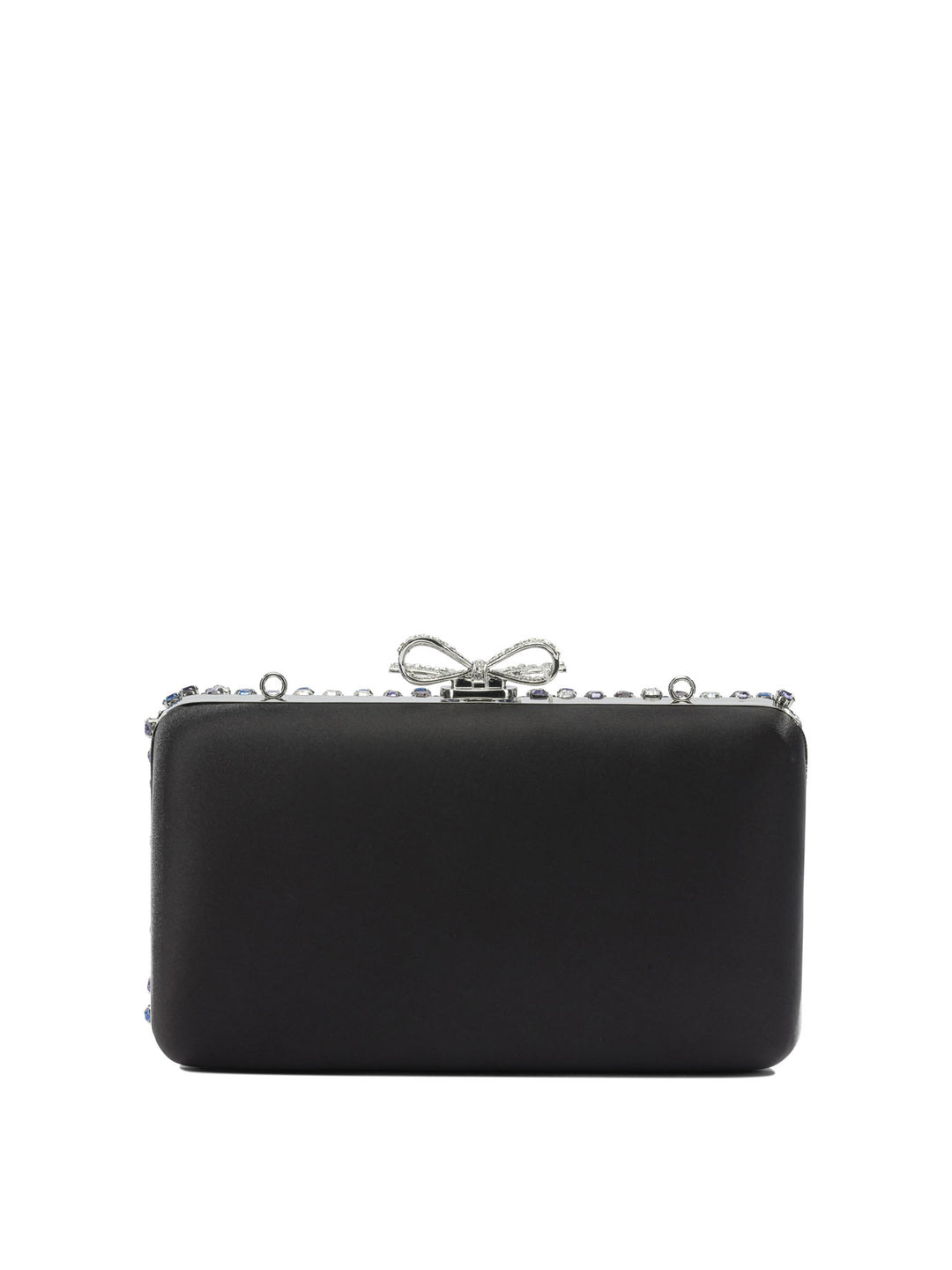 Self-Portrait Multi-Crystal Knit Clutch Bag Clutches - Nero | 0eac9082bed68df26a45ca5527575ad0507971df