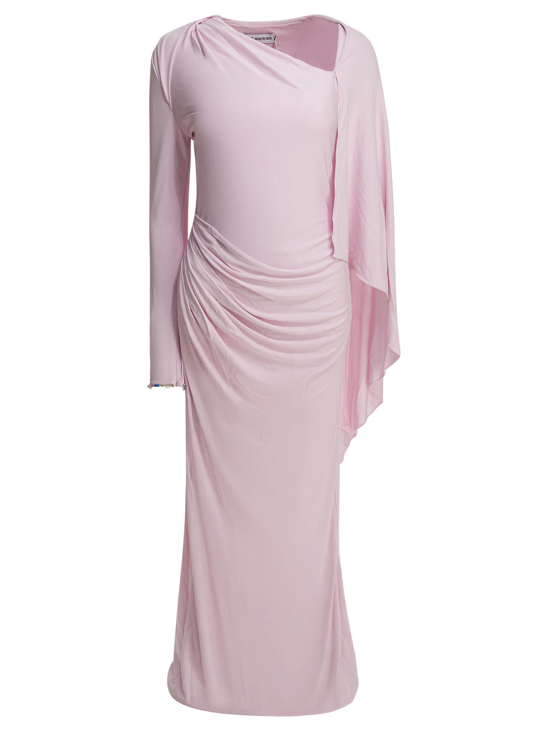 Self-Portrait Long Draped Jersey Dress Abiti - Rosa | 5b89cbe11ae205b5ba5595097ae64503a50f6720