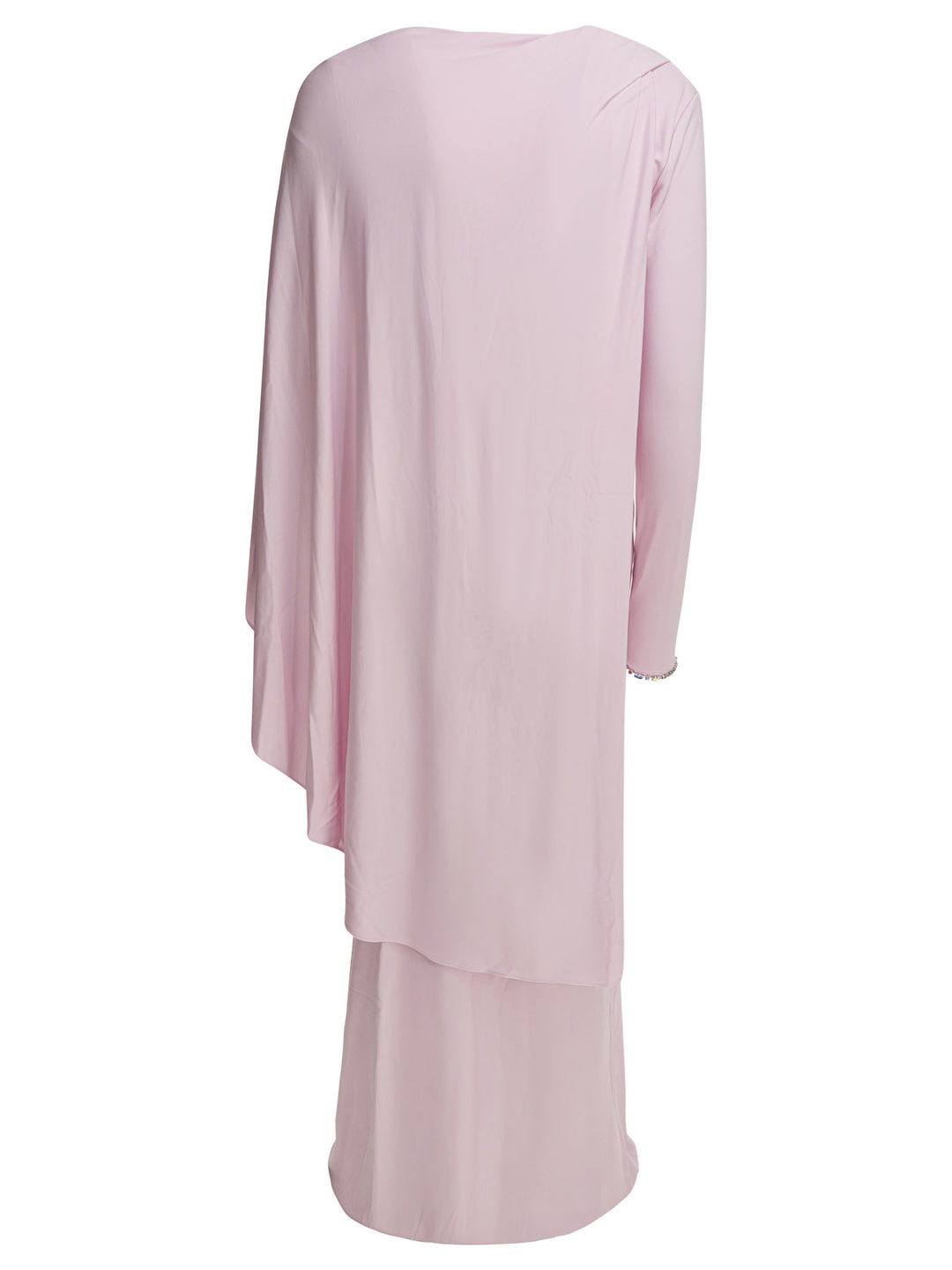 Self-Portrait Long Draped Jersey Dress Abiti - Rosa | d1b31255e88530e68dac61dbffcd977f47bb862e