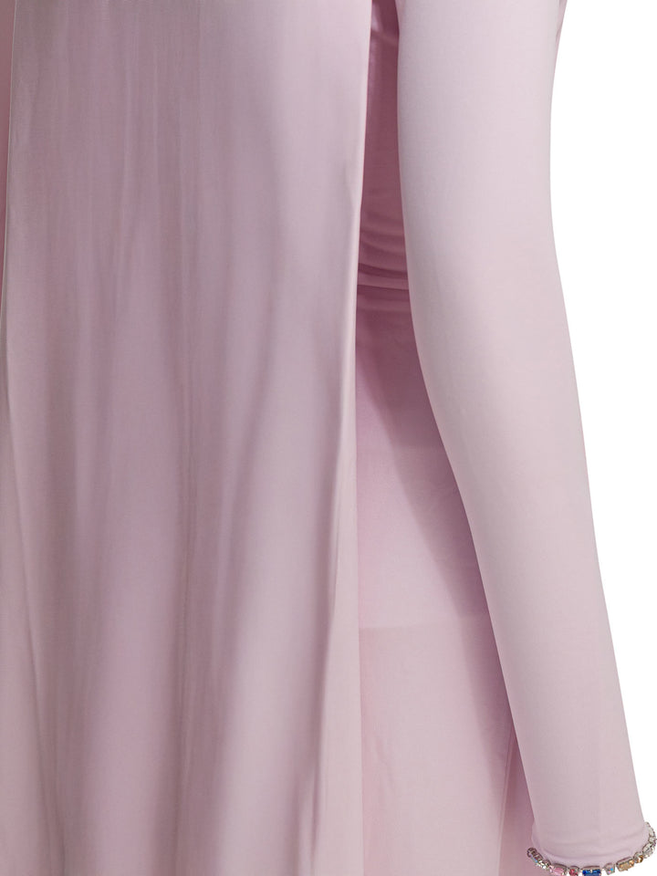Self-Portrait Long Draped Jersey Dress Abiti - Rosa | f683d5a2c1078c09bbc75d60bb6a2ea7047e1e10