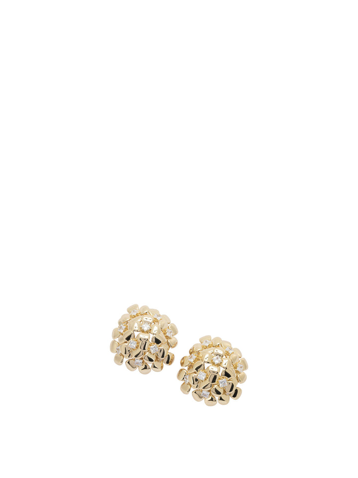 Self-Portrait Earrings With Golden Flowers Jewels - Oro | 62ac4b3b9cda6e42fd5fac12dbd0bec6d2e58e1d