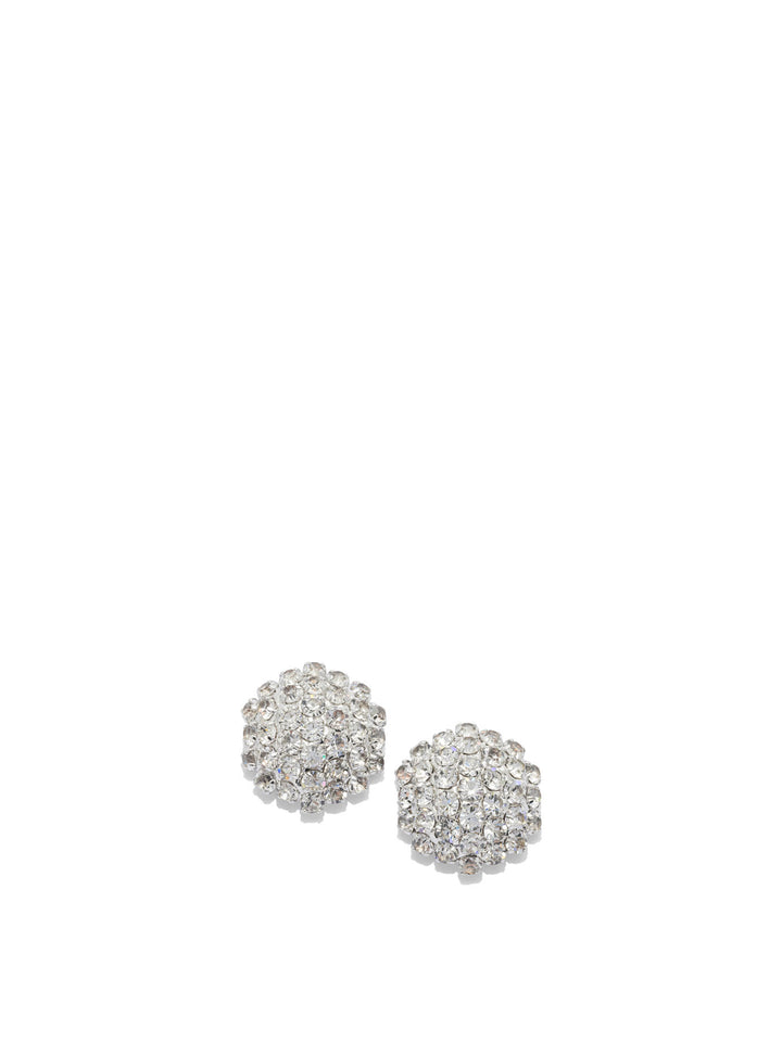 Self-Portrait Earrings With Crystals Jewels - Silver | 241a626ee2bf98270fcb480fd06ac9b886c2eb45