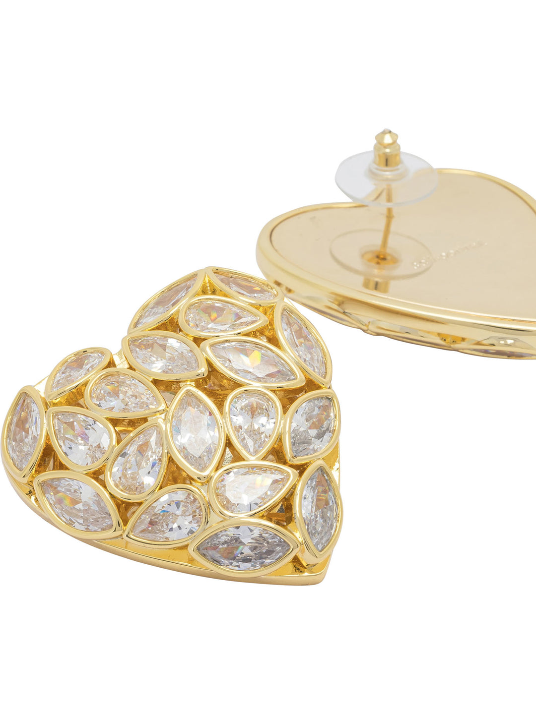 Self-Portrait Decorated Heart Earrings Jewels - Oro | d3163b4c446abc5402935be0a161cb8aaf05d35d