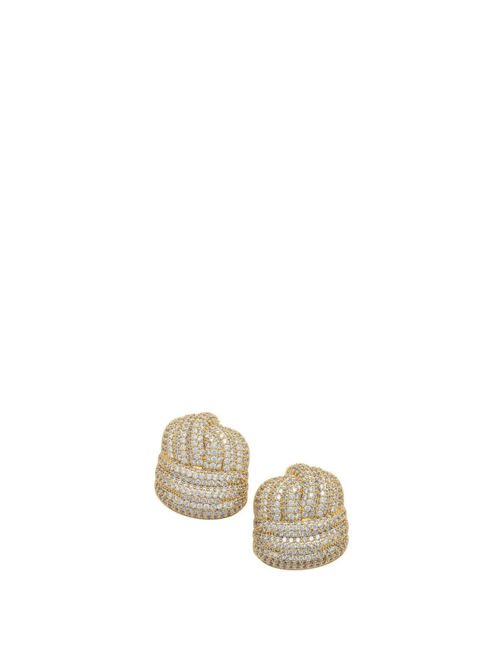 Self-Portrait Crystal Knot Earrings Jewels - Oro | fd6d331d82292a7c9adc14ffb32d769c8a0d1985