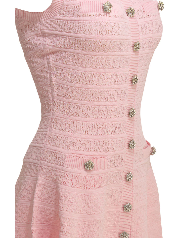 Self-Portrait Short Flared Dress Abiti - Rosa | c11c17dd2f10c0da9a05ce98775c232c3cbb9e12