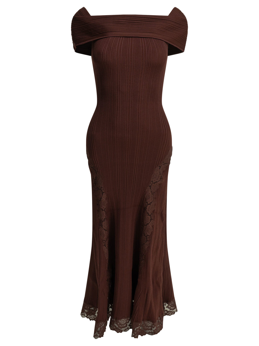 Self-Portrait Midi Dress Abiti - Bordeaux | e58f8d29278bbb9c7a8ff279811e1691592d9d23