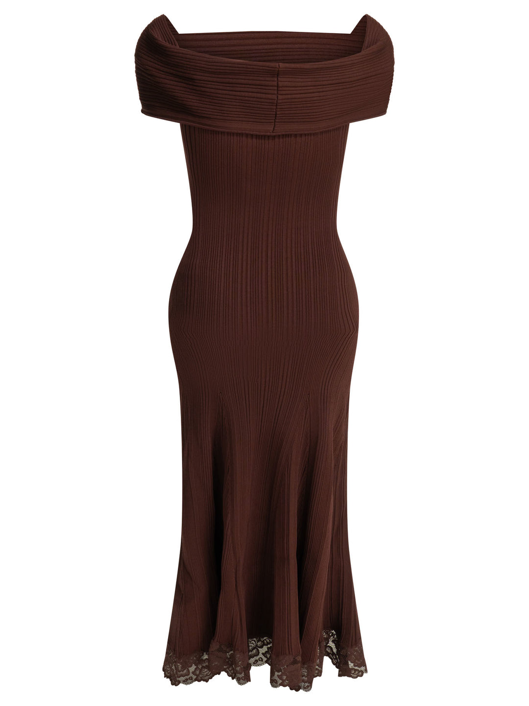 Self-Portrait Midi Dress Abiti - Bordeaux | 69cff74adf34c5f4e7d633ecfde3f9d812df22d2