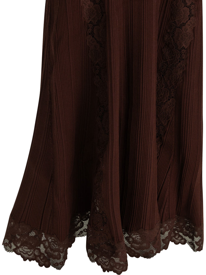 Self-Portrait Midi Dress Abiti - Bordeaux | bc8fe56721a9659152f74302d15548a61bddf63a